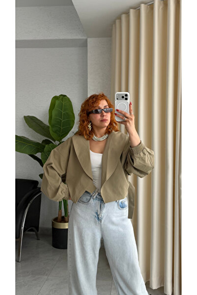 Bak'ap Παλτό Bomber με λεπτομέρεια ζώνης σε στυλ Premium Trend