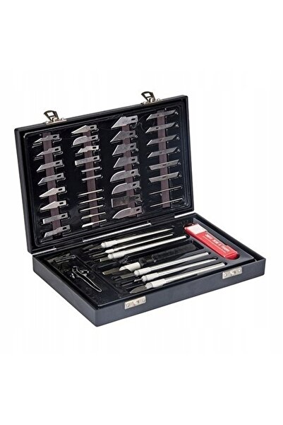 Silverline SET CUȚITE SCALPEL, CUȚITE DE MODELARE, 51 piese
