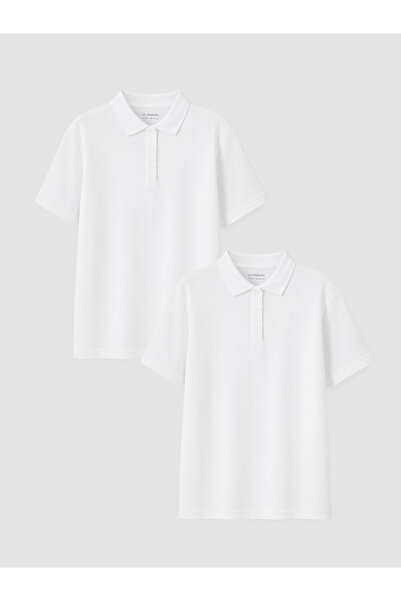 LC Waikiki Tricou polo pentru fete, pachet de 2