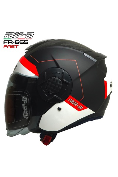 FR 665 Yarım Kask Güneş Vizörlü (FAST)