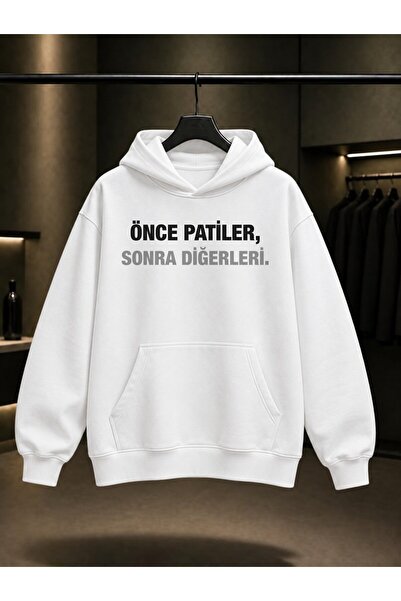 fame-stoned First the Paws, Then the Others Printed Unisex 100% Cotton Hooded...