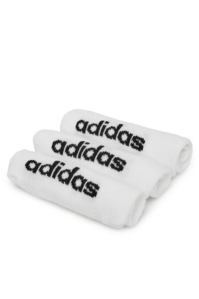 adidas Șosete scurte unisex albe HT3447 Pachet de 3