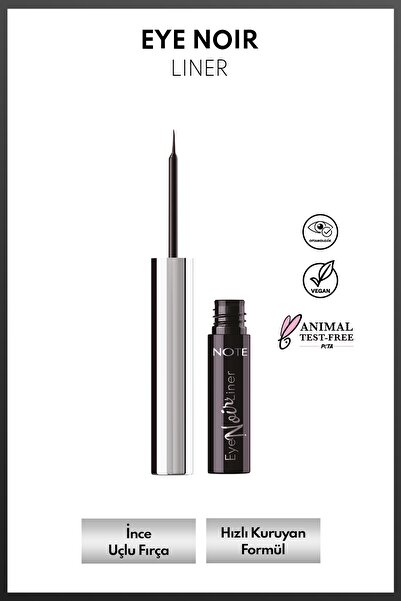 NOTE Eye Noir Liner Suya Dayanıklı Likit Eyeliner - Siyah