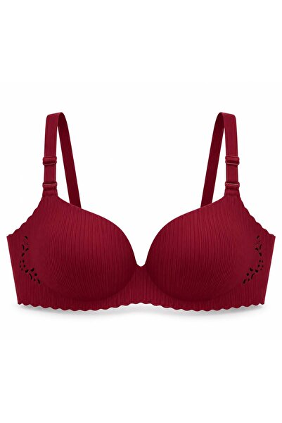 Ö.M.F Lingerie Lazer Kesim Balensiz Destekli Dolgulu Ayarlanabilir Askılı Sütyen