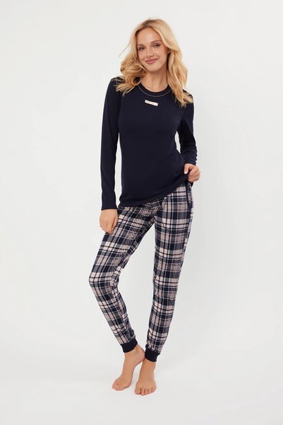 Other Pijama de damă Dona, cu mâneci lungi și pantaloni lungi, mărimea M.