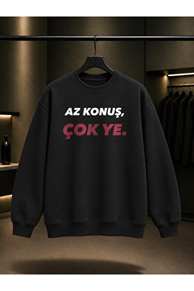fame-stoned Speak Less, Write More Printed Unisex 100% Cotton Sweatshirt