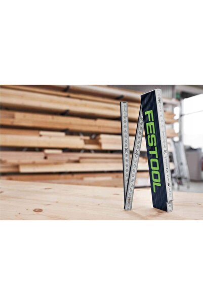 FESTOOL Ruletă de măsurat pliabilă din lemn 3M-FT1 Ruletă de măsurat 3m Raportor