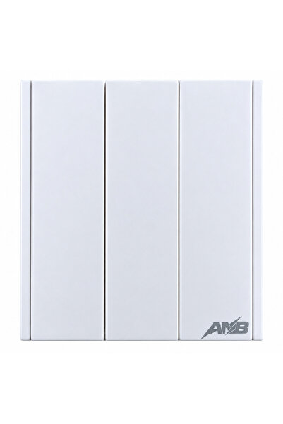 COBI SMART® Intrerupator electric triplu, 10A, 250V, alb, montaj incastrat -