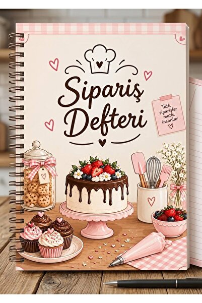EyER Shoping Pastacı Sipariş Defteri A5 boy 40 Yaprak 80 Sayfa