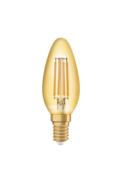 OEM Bec LED decorativ Osram Vintage 1906 Fil Gold clasic B35 E14 4 W 410 lm l...
