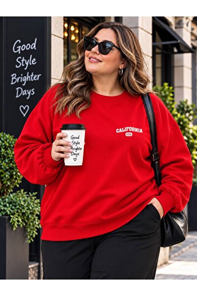 HELLO ROMA 3 Yarn Combed Cotton Plus Size California Usa Printed Unisex Sweat...