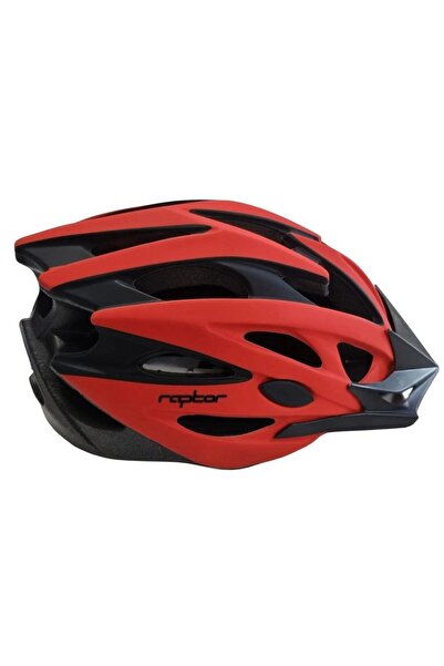SARİSSA BİSİKLET Raptor Kask MV29 Arka Led Lambalı Fileli MTB Bisiklet Kaskı XL Beden Kırmızı