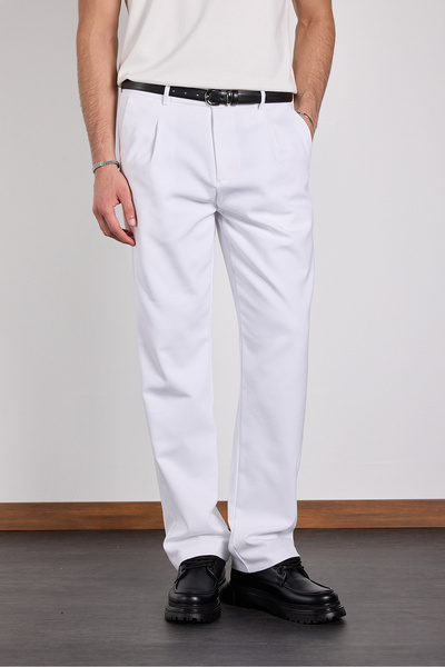 Mesfeno Single-Pile Baggy Fabric Trousers