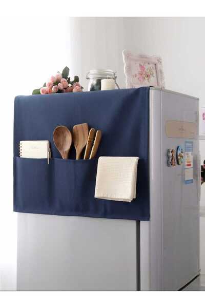 Life Line Refrigerator Top Cover – Kitchen Organizer with Pockets – Practical...