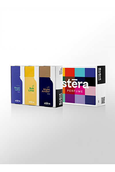 Stera SOCIAL POWER Men's Perfume Set of 3 - ROYAL LANE + SUB LIME + NIGHT AMB...
