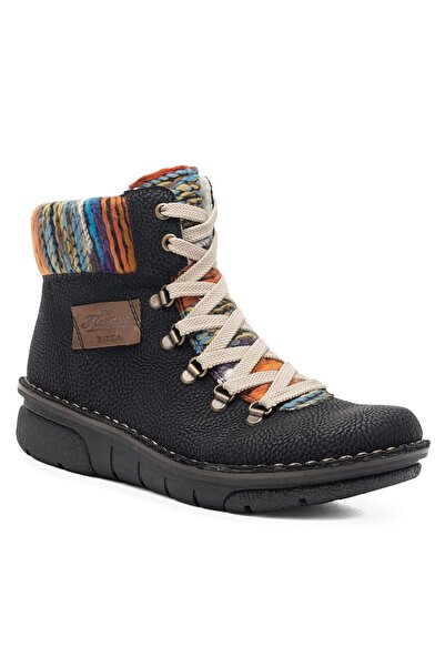 Rieker Botine de damă negre 73343-00