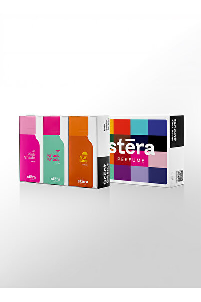 Stera BRIGHT MOOD Women's Perfume Set of 3 - PINK SHADE + KNOCK KNOCK + SUN K...
