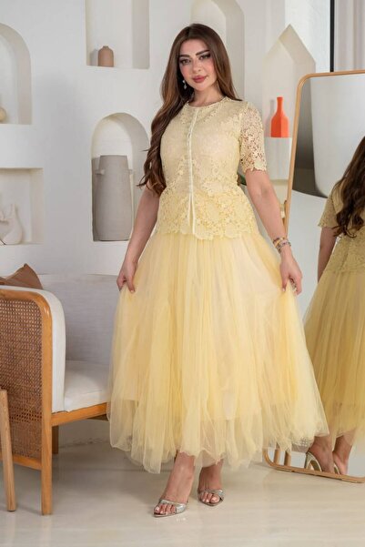 Velora Dresses Elegant Dress Datnile Yellow