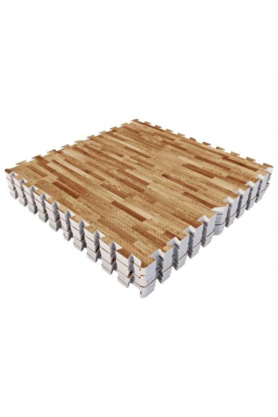 Gorilla Sports Set de covorașe de protecție 60x60 cm - 8 covorașe Aspect de lemn