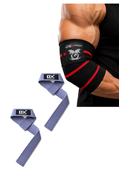 Dex Supports Αθλητικά Περιβραχιόνια Αγκώνα + Ιμάντες Άρσης Βαρών Eco Πακέτο 2...