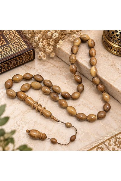 KANUNİ TESBİH Arpa Cut İmame Ringed Large Size Kuka Rosary