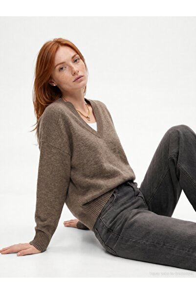 Dilvin 10888 Wool Blend V-Neck Sweater-K.Vizon M.