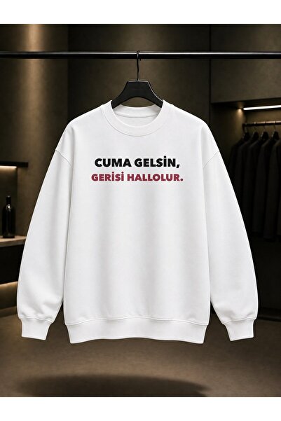 fame-stoned Only Gelsin, Gerisi Hallolur Written Printed Unisex 100% Cotton S...