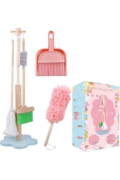 GENERAL Andanna Kids Cleaning Toy Set for Toddlers, 7 Piece Cleaning Set Broo...