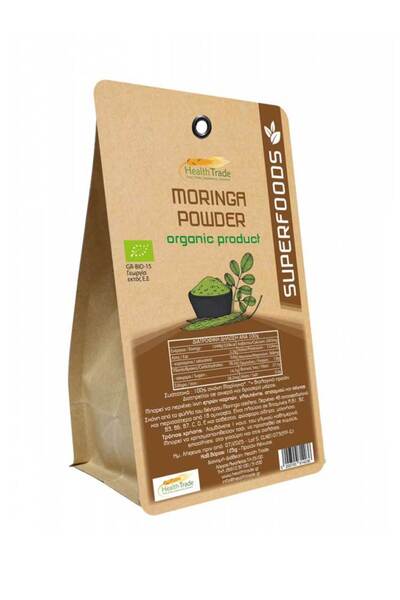 HEALTH TRADE Μορινγκα (Moringa) Βιολογική Σκόνη 125γρ