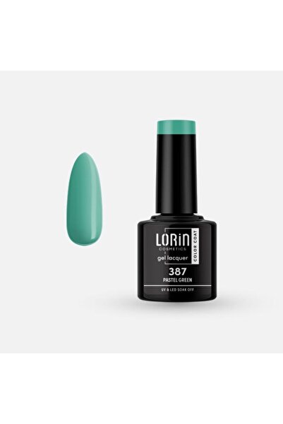 Lorin Cosmetics Lorin Ημιμόνιμο Βερνίκι Νυχιών Τζελ 8ml. # 387 (Παστέλ Πράσιν...