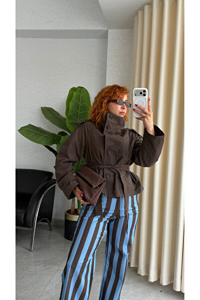Bak'ap Premium Trend High Collar Trench Coat