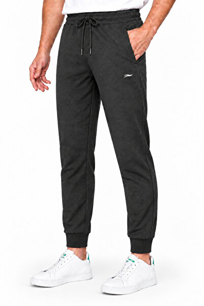 TRENDHİLL Men's Slim Fit Comfortable Cut Sweatpants 6502-Anthracite