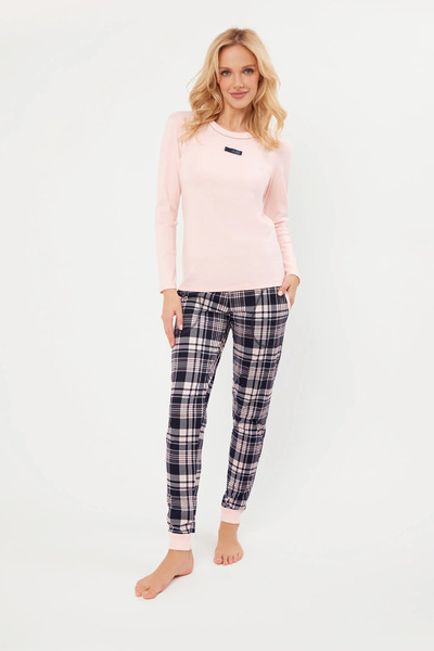 Other Pijama de damă Dona, cu mâneci lungi, pantaloni lungi, mărimea L.