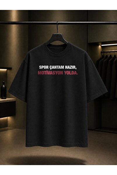 fame-stoned My Sports Bag Is Ready, Motivational Text Printed on the Road, Un...