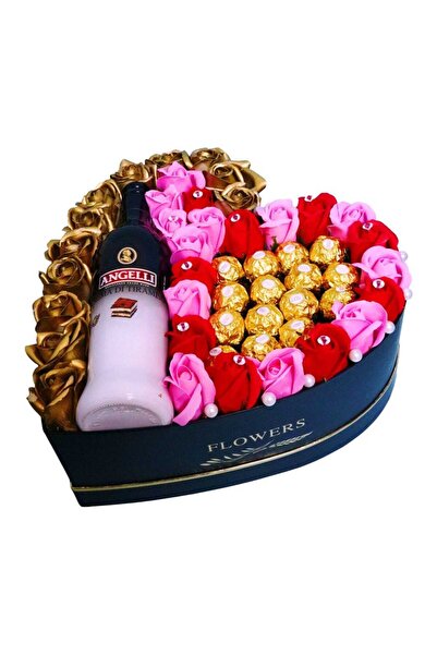 OEM Aranjament floral decor, Angelli, Ferrero, Trandafiri Sapun, 33 cm, AF016