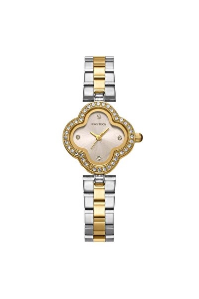 Black Moon Women's Watch in Gold Silver with Gray Dial
