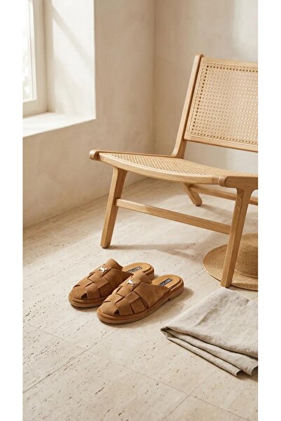 Ms Premium 40254 Genuine Leather Women's Slippers