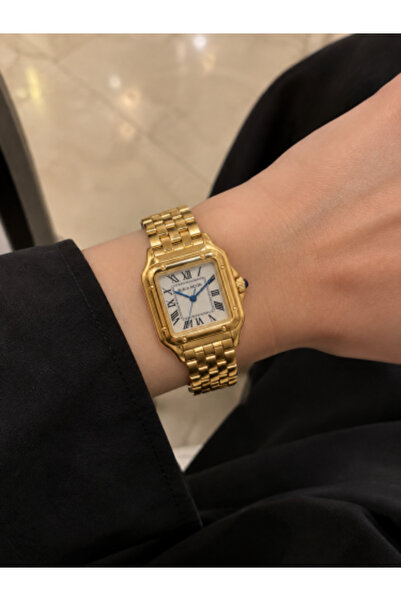 Black Moon Women's watch with a gold-colored steel strap