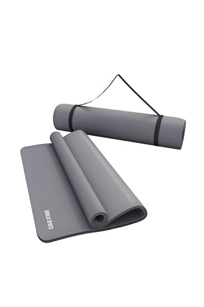 Gorilla Sports Saltea de yoga cu curea de transport 190 x 60/100 x 1,5 cm Gri...