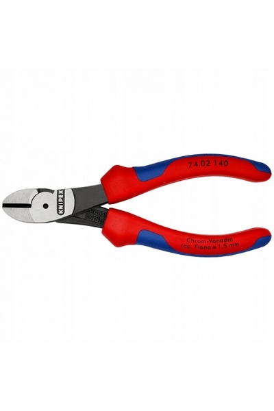 Knipex 74 02 140 clești tăietori laterali cu pârghie mărită, clești de tăiat
