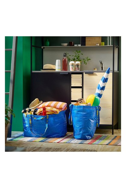 IKEA Frakta Bag Blue 55X37X35 cm /71 Lt