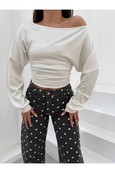 Butik Beyza One Shoulder Open Blouse