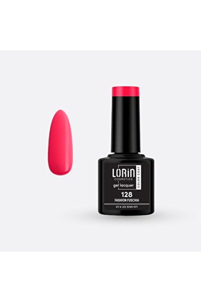 Lorin Cosmetics Lorin Ημιμόνιμο Βερνίκι Νυχιών Τζελ 8ml. # 128 (Μόδα Φούξια)