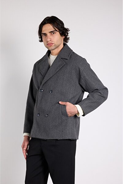 Mesfeno Oversized Double-Breasted Cashmere Jacket