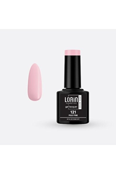Lorin Cosmetics Lorin Ημιμόνιμο Βερνίκι Νυχιών Τζελ 8ml. # 121 (Ροζ Γουρουνάκι)