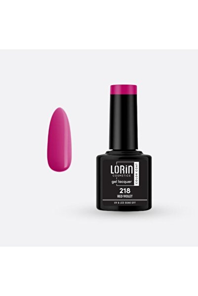 Lorin Cosmetics Lorin Ημιμόνιμο Βερνίκι Νυχιών Τζελ 8ml. # 218 (Κόκκινο Βιολε...