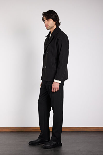 Mesfeno Oversized Double-Breasted Cashmere Jacket