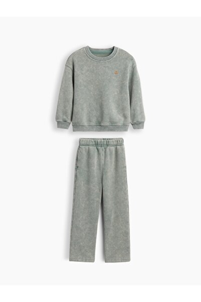 GAP Erkek Bebek Yeşil Bebek & Küçük Çocuk VintageSoft Sweat Seti
