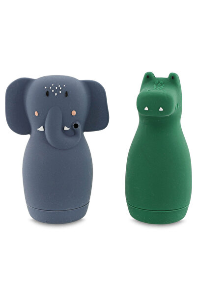 Trixie Mrs. Elephant & Mr Crocodile Su Sıçratan Hayvanlar Banyo Oyuncağı