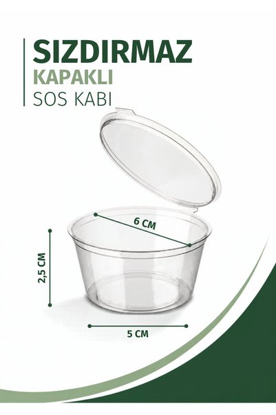 Mithra Life 50 Pieces 60 ml Leak-Proof Mini Storage Container Sauce Bowl Icebox Container Mit1365